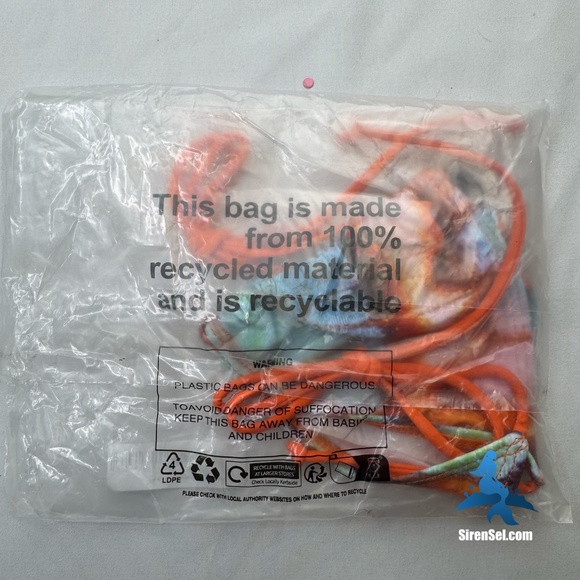 1115 NWT PrettyLittleThing Deep Orange Butterfly Triangle Bikini Top - Size 6 - Picture 6 of 11